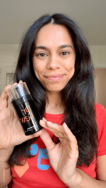 Allure Shopping director Shanna Shipin after applying the Dr. Few Clean Retinol